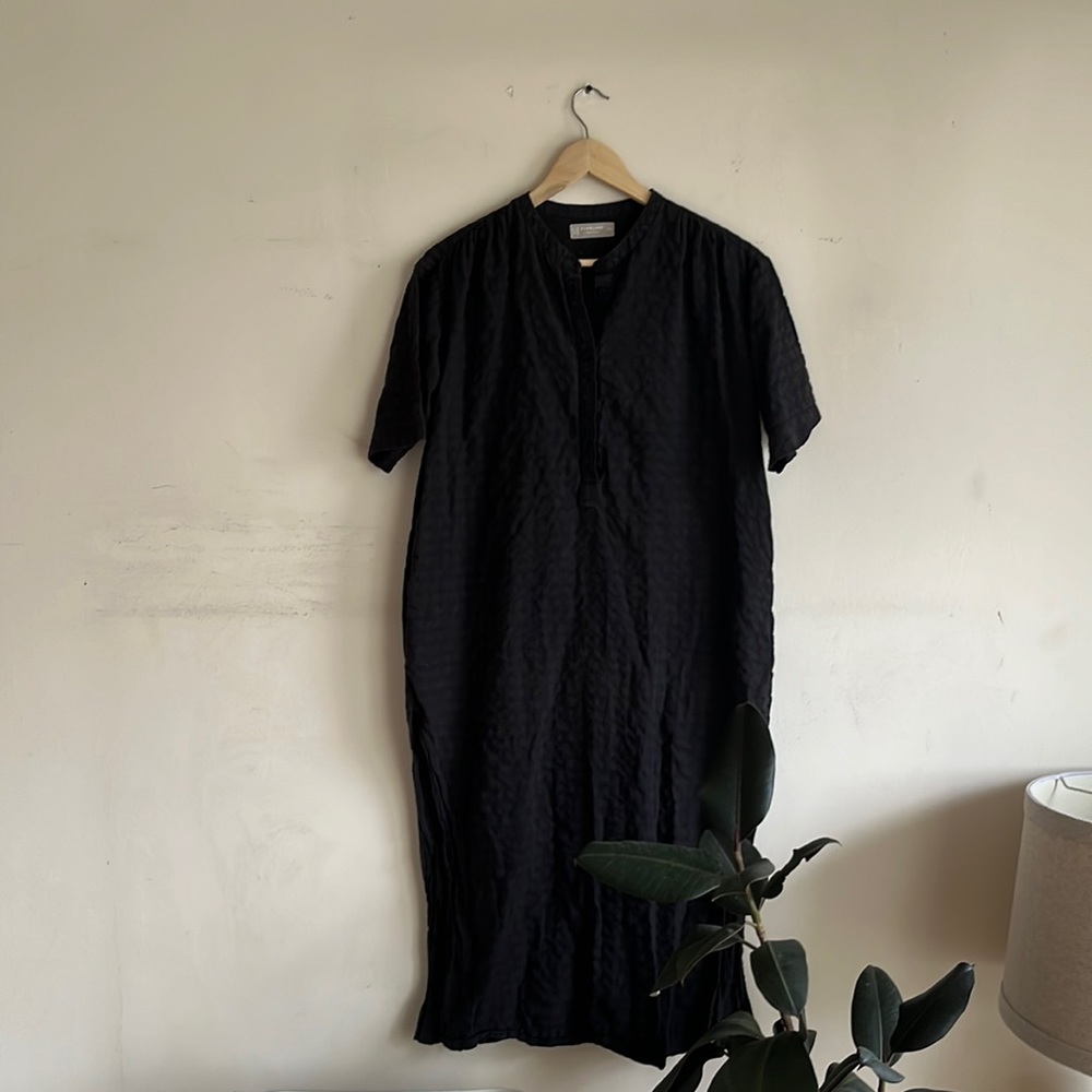 Navy cotton xxs everlane muumuu beach dress